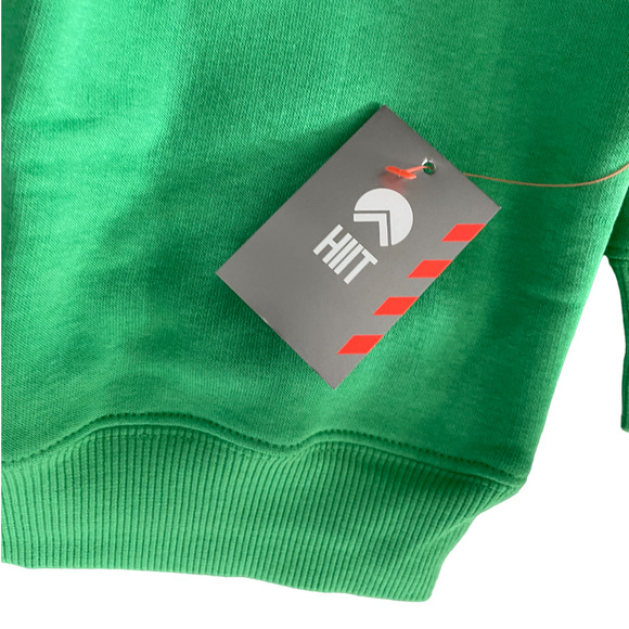 HIIT Men's Green Crew Neck Drop Shoulder Oversized Pullover Sweatshirt - Picture 5 of 8